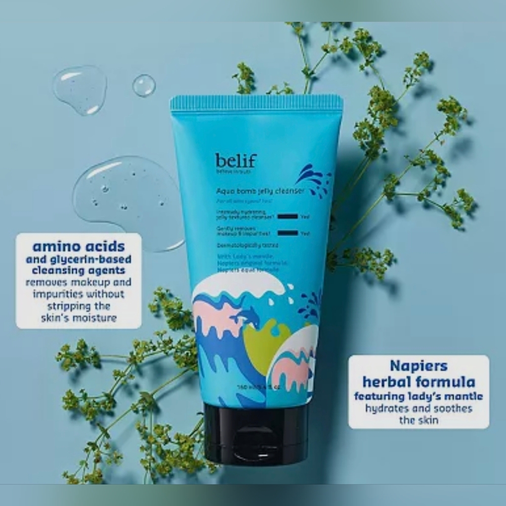 Belif Aqua Bomb Jelly Cleanser 160ml New In Box